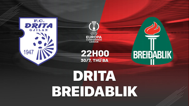 Nhận định bóng đá Drita vs Breidablik 22h00 ngày 30/7 (Conference League 2024/25). Hãy đến AB77 cá cược bóng đá .