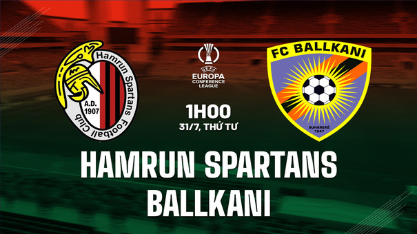 Nhận định Hamrun Spartans vs Ballkani 1h00 ngày 31/7 (Conference League 2024/25). Hãy đến AB77 cá cược bóng đá .