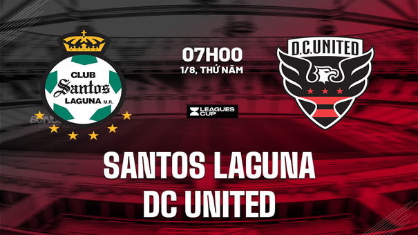 Nhận định Santos Laguna vs DC United 7h00 ngày 1/8 (Leagues Cup 2024). Hãy đến AB77 cá cược bóng đá