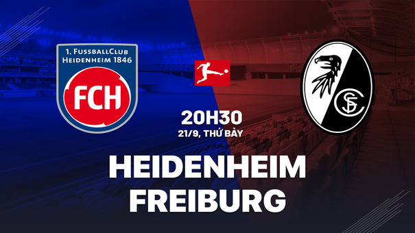 Nhận định bóng đá Heidenheim vs Freiburg 20h30 ngày 21/9 (Bundesliga 2024/25). Hãy đến AB77 cá cược bóng đá.